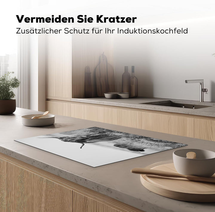 KitchenYeah© Herdabdeckplatte Einteilig Ceranfeld Abdeckplatte Küche Deko Ceranfeldabdeckung Herdabd