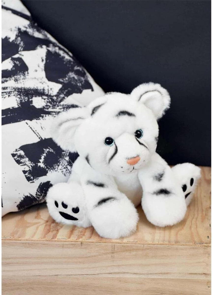 in Histoire d'OursPlüschtier für Babys, Tiger, 18 cm, Weiss