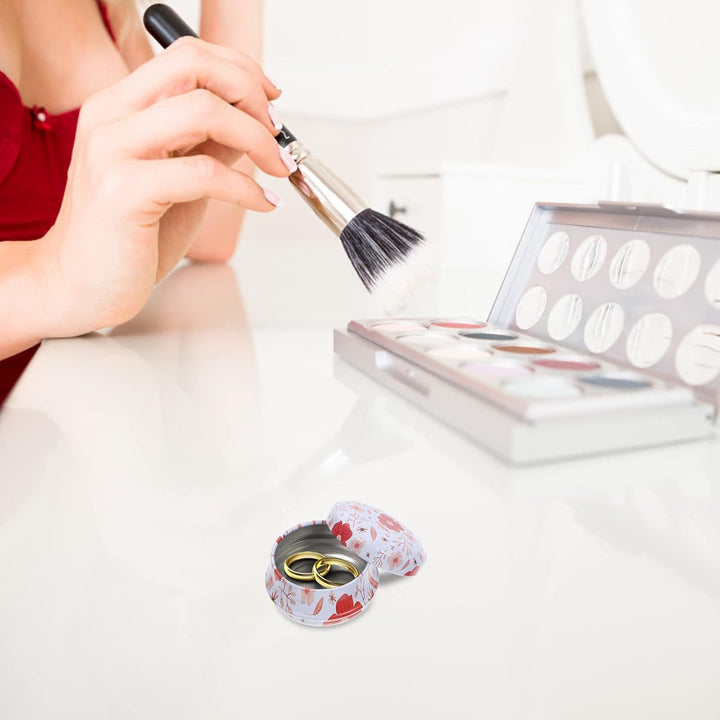 Healifty Healifty 12 Stück Mini-Metall-Leerdosen, runde Blechdosen, Vintage-Weissblechbehälter für T