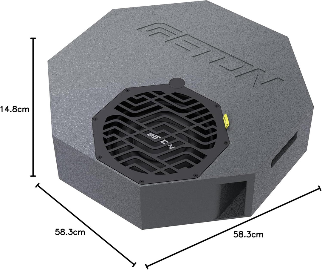 ETON Res 10 AR – Flacher Aktiv-Subwoofer für Reserverad-Mulde, aktive Bassreflex Bassbox mit potente