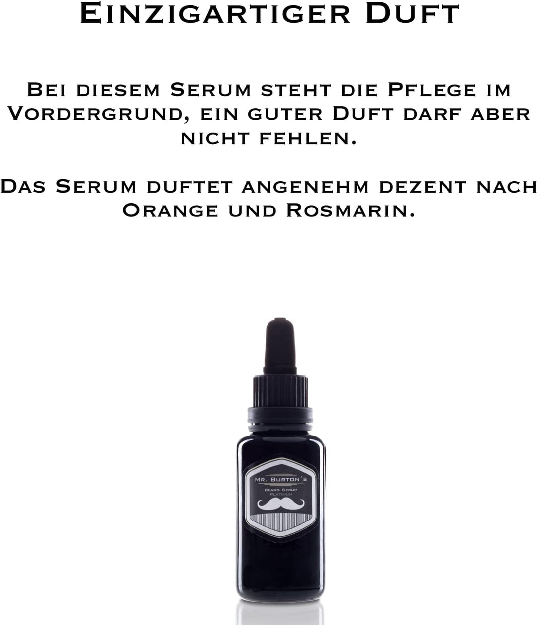 Mr. Burton´s Bartserum Platinum -wöchentliche Kur - der Bartretter - extremste Pflege bei Hitze Kält