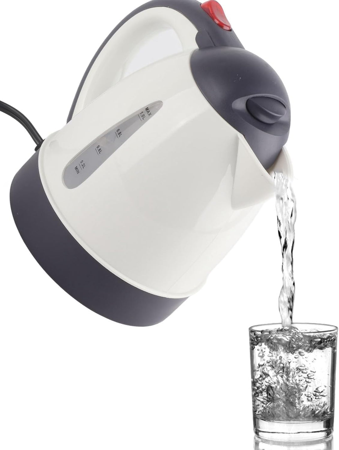 Wasserkocher 24V für LKW, 1000ml Wasserkocher Auto Tragbare Reisewasserkocher Schneller Warmwasserbe