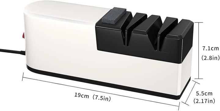 Elektrischer Messerschärfer, 5-in-1-Messerschärfsystem Mit Geraden Klingen, Professioneller Diamants