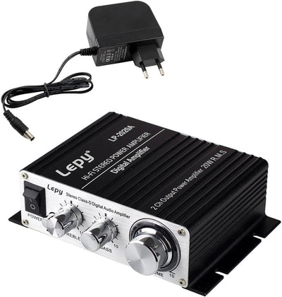 LEPY 2020A HiFi (2X 20 Watt) Stereo Design Verstärker für MP3/Handy/DAC schwarz