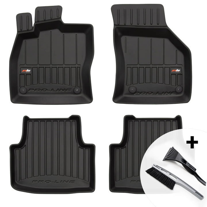 moto-MOLTICO 3D Gummimatten Auto Fussmatten Gummi Automatten 4-teilig Set - passend für Seat Leon IV