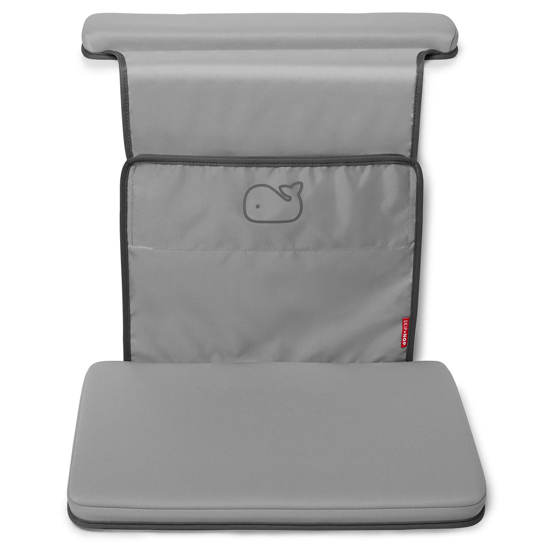 Skip Hop Baby Bath All-in-One Ellenbogenschoner und Kniebank, Moby, Grau