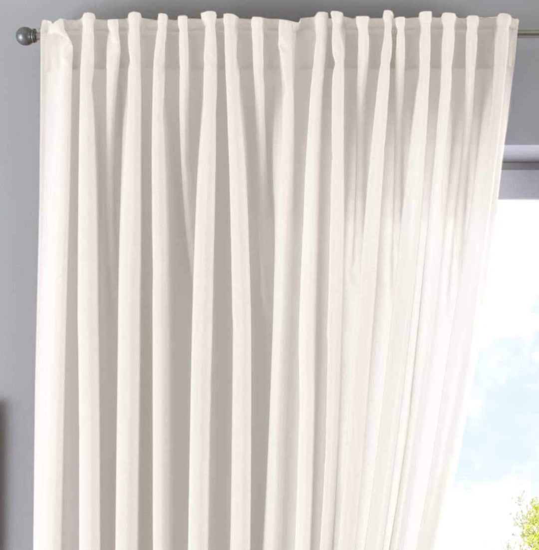 Vorhang Verdeckte Schlaufen Cationic »JENA« HxB 250x300 cm Creme Blickdicht Leinen Optik Gardine Mel