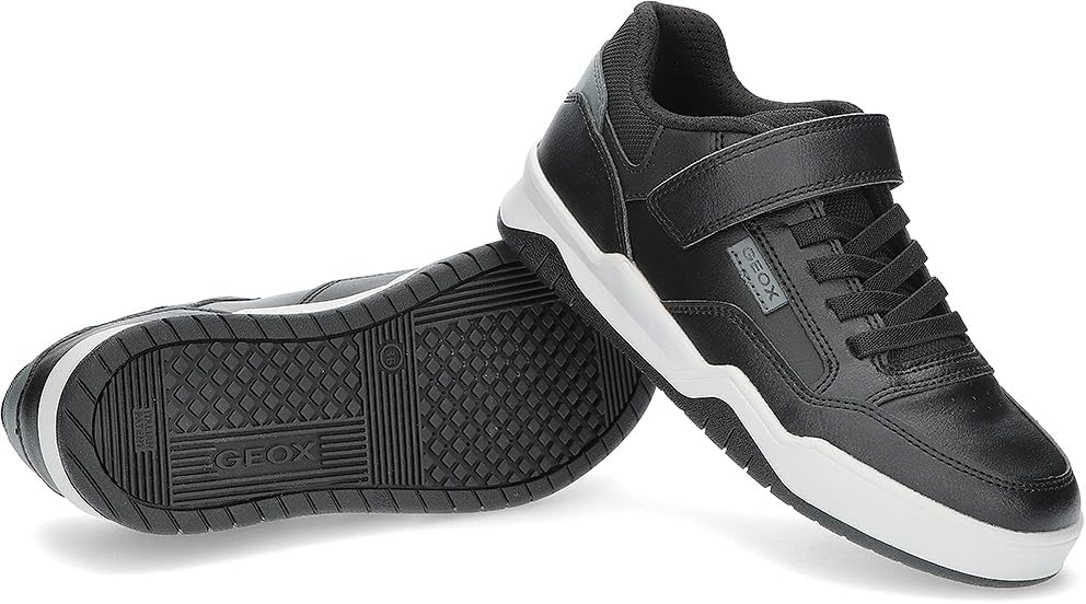 Geox Jungen J367reSneaker 28 EU Black Dk Grey, 28 EU Black Dk Grey
