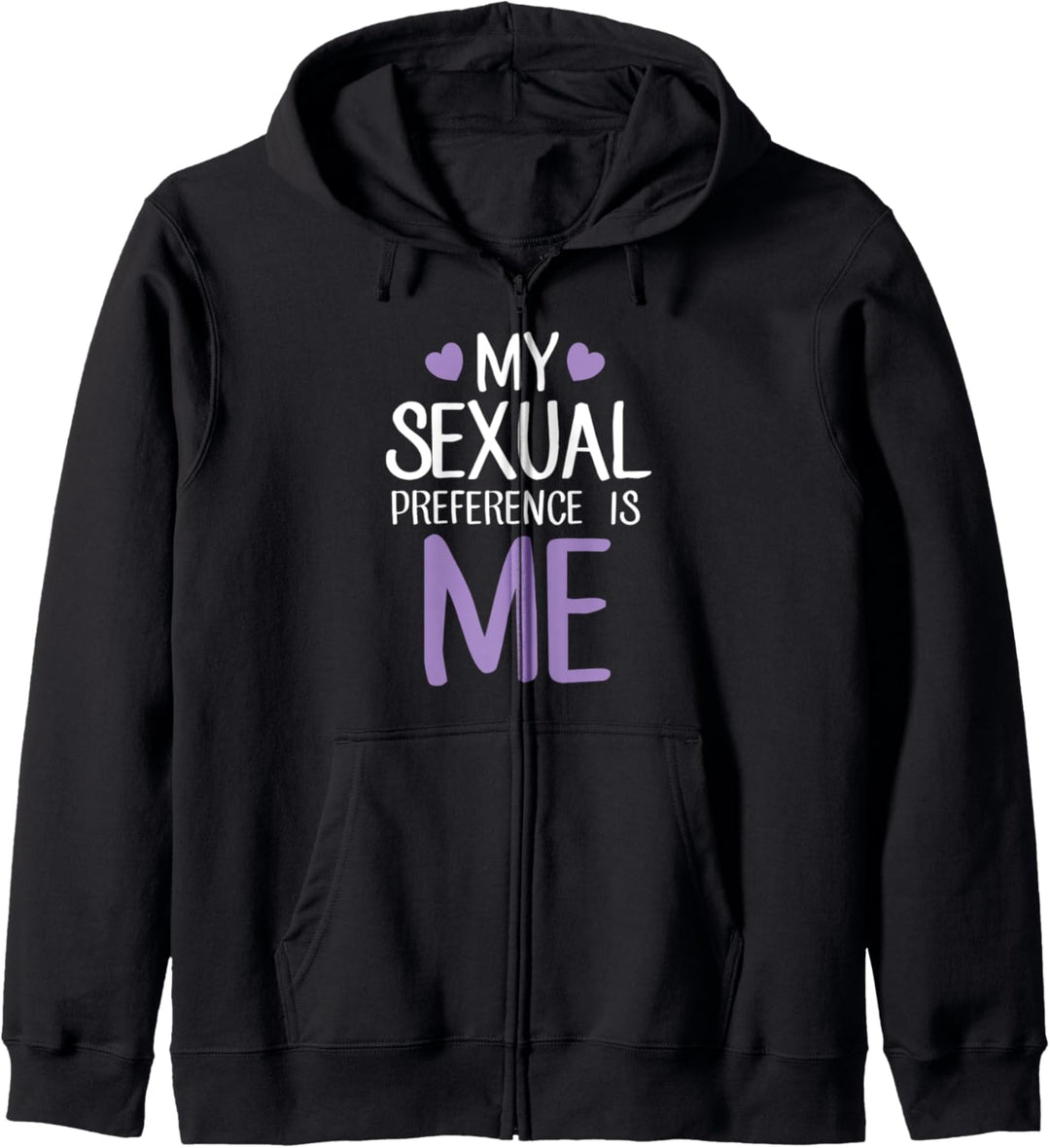 My Sexual Preference Is Me Cute Heart Love Asexual Pride Kapuzenjacke