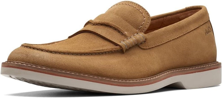 Clarks Herren Atticus Lt Slip Slipper, Dark Sand Suede