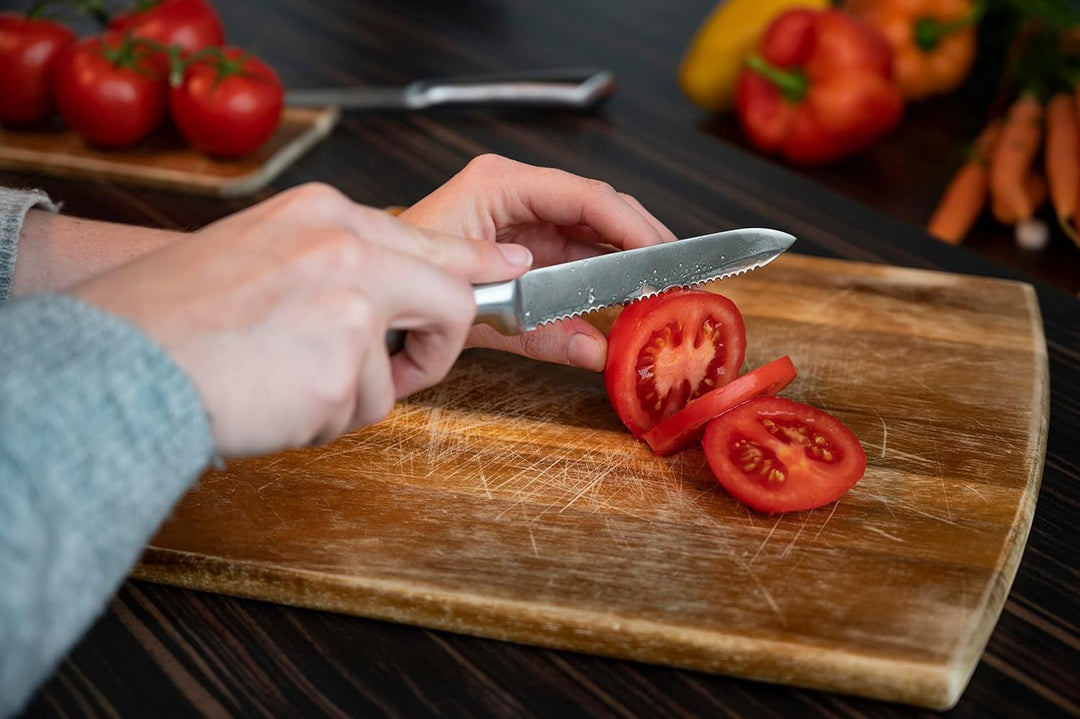 alpina Kochmesserset 2-Teilig - Profi Messerset - Multifunktionales Chefmesser - Bestückt für Küchen