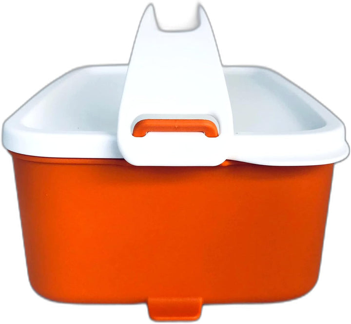 Tupperware Click to Go Stapel und klick 1,5 L mit Griff Lunchbox Picknickset Lunch Box orange weiss