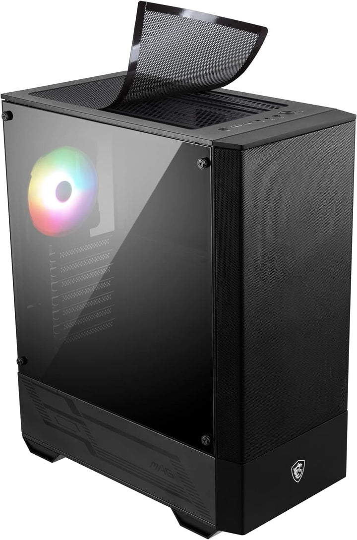 MSI MAG Forge 111R Mid-Tower ATX Gehäuse (2X USB 3.0 Anschluss, 1x 120mm A-RGB Fan mit Controller im