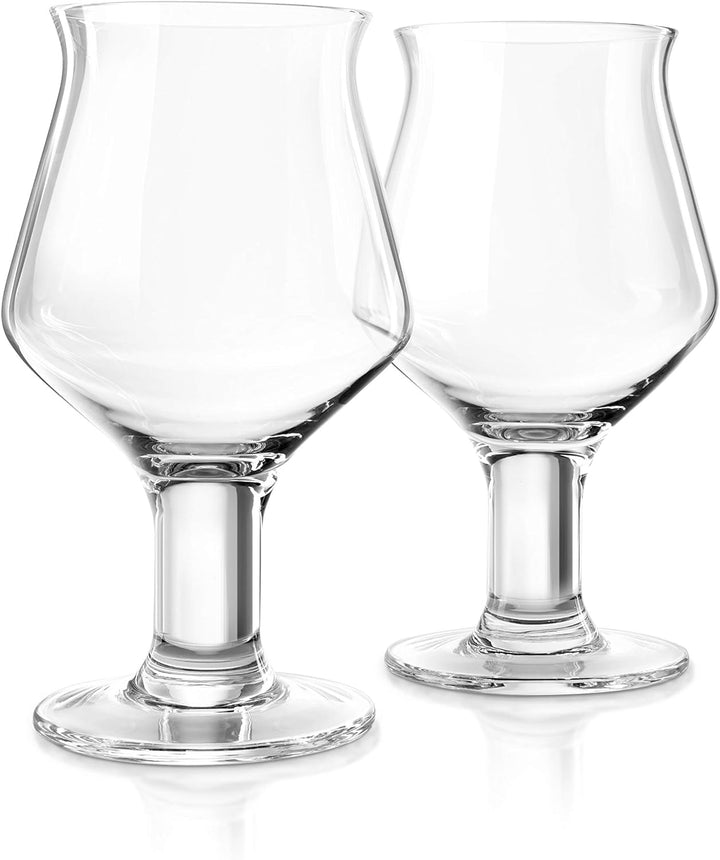 Final Touch Craft-Bier-Gläser, V-förmig mit Stiel, 600 ml, 2er-Set, Nr. GG5019