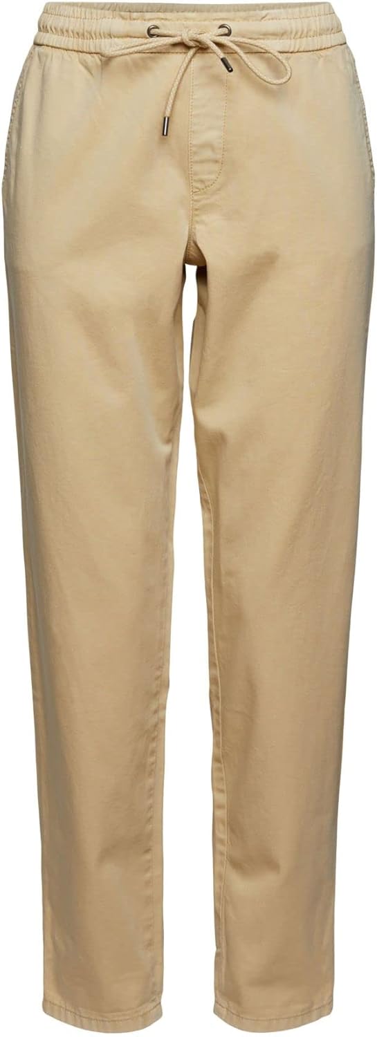 ESPRIT Hose mit Kordelzugbund aus Pima Baumwolle 32W / 30L Sand, 32W / 30L Sand