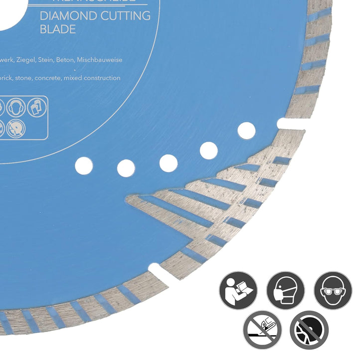 PRODIAMANT Diamant-Trennscheibe Pro Protect 230 mm x 22,2 mm mit Schutzsegmenten für Mauerwerk Beton