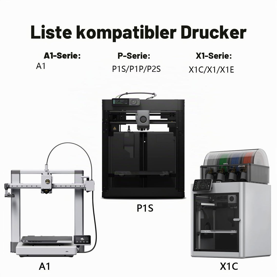 HzdaDeve P1S Bauplatte für Bambus Lab P2S/P1S/P1P/A1/X1C/X1E Dual-Textured und glatte PEI Platte Bla