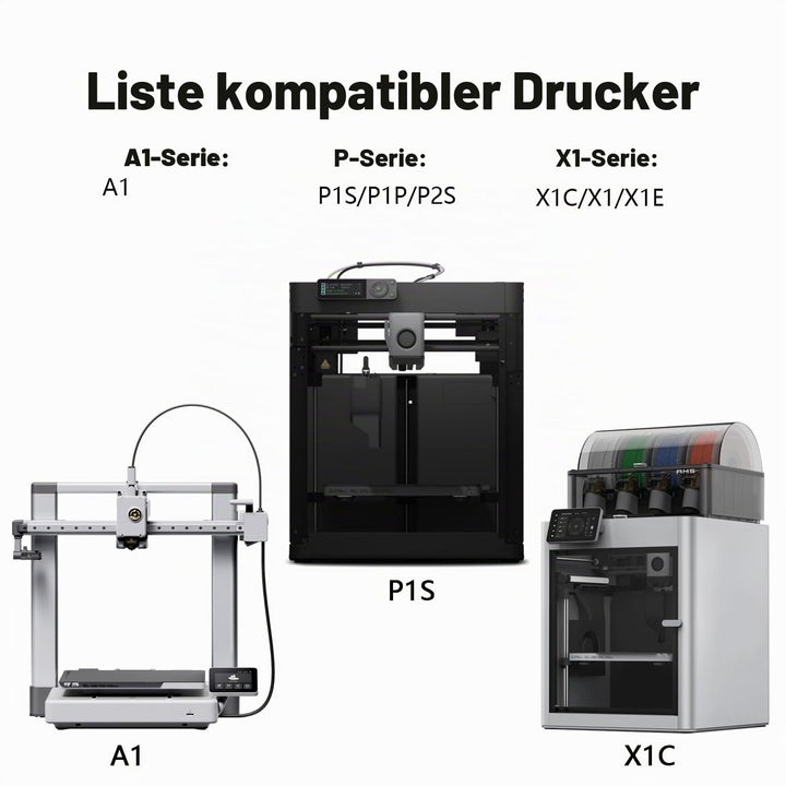 HzdaDeve P1S Bauplatte für Bambus Lab P2S/P1S/P1P/A1/X1C/X1E Dual-Textured und glatte PEI Platte Bla