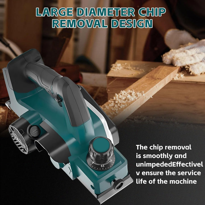 Akku-Hobel kompatibel mit Makita 18V-Akku (82mm, ohne Akku/ohne Ladegerät), 20.000 U/min, Elektrisch