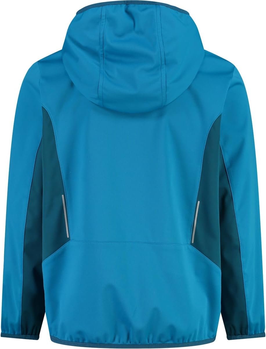 CMP Softshell Jungen Kapuzen Jacke 104 Tiefer Riffsee, 104 Tiefer Riffsee