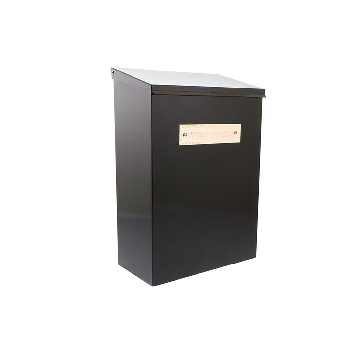 G2 Trading Company 077 Themse Stahl Zeitungsbox – Schwarz, L