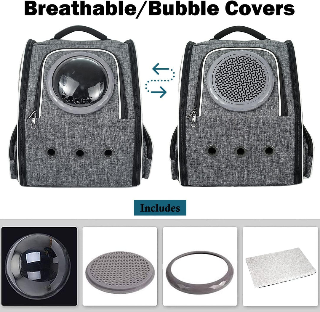 PENCCOR Erweiterbar Katzenrucksack Hunderucksack Haustierrucksack belüftet mit Sicherheitsleine & Ra