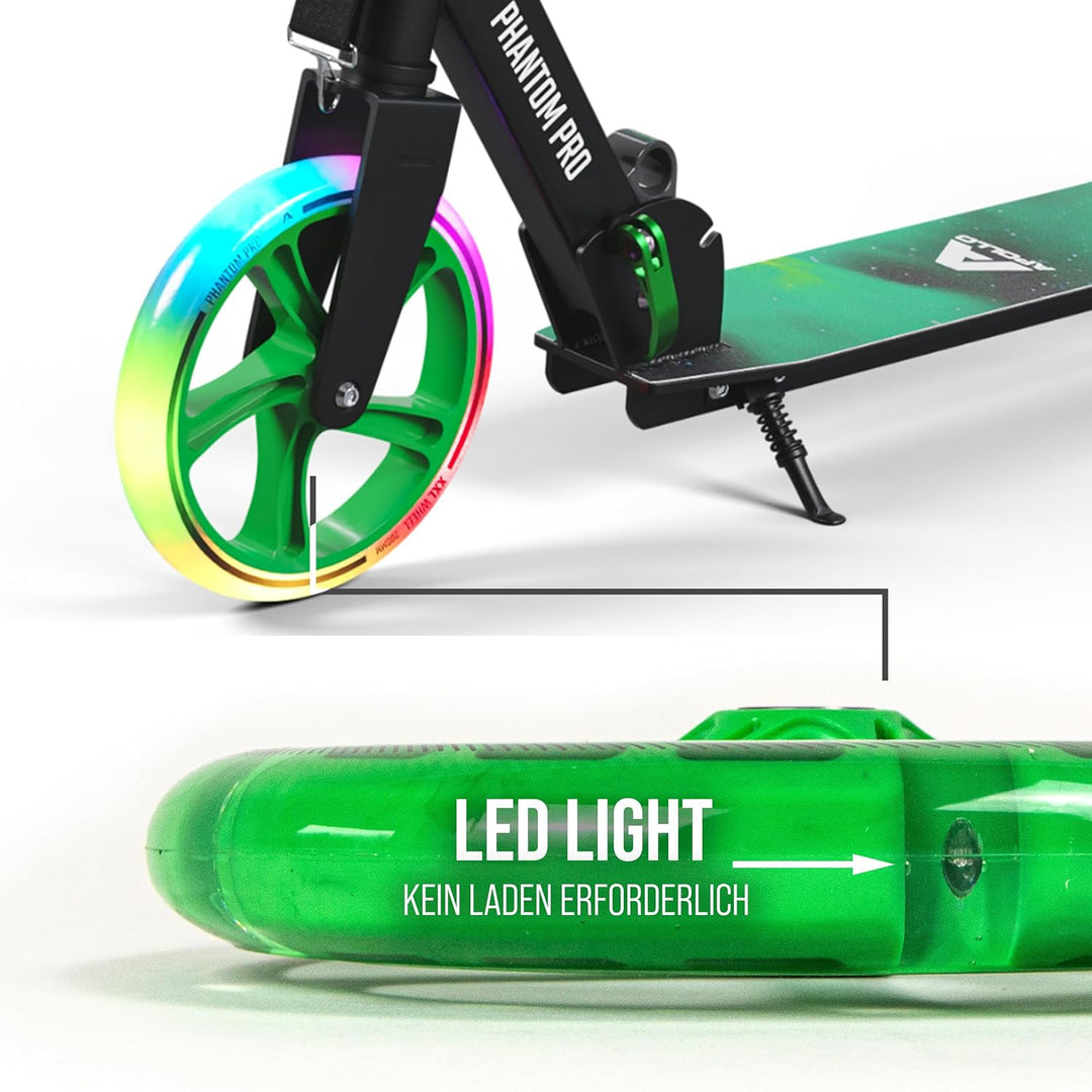 Apollo City Scooter 200mm Ersatzräderset - Pro Wheels mit ABEC 7 Kugellager, Roller Rad Ersatz-Räder