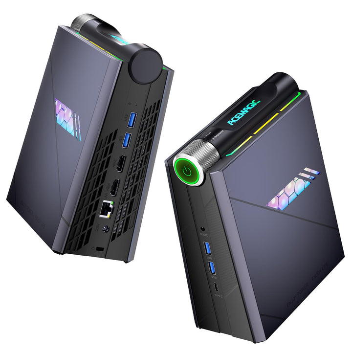ACEMAGIC RGB Mini PC Core i9 11900H(bis 4,9GHz,24 MB Cache),32GB DDR4 512GB SSD Micro Desktop Comput