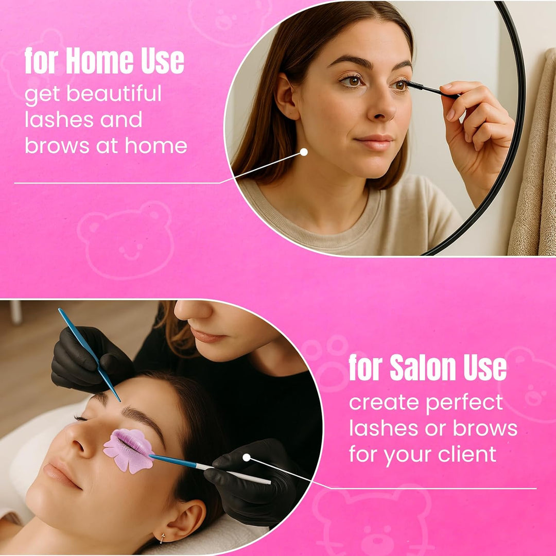 PERMANIA Wimpernlifting Set, Lash Lifting Set, Sanfte Dauerwelle für Wimpern & Augenbrauen, mit Wied