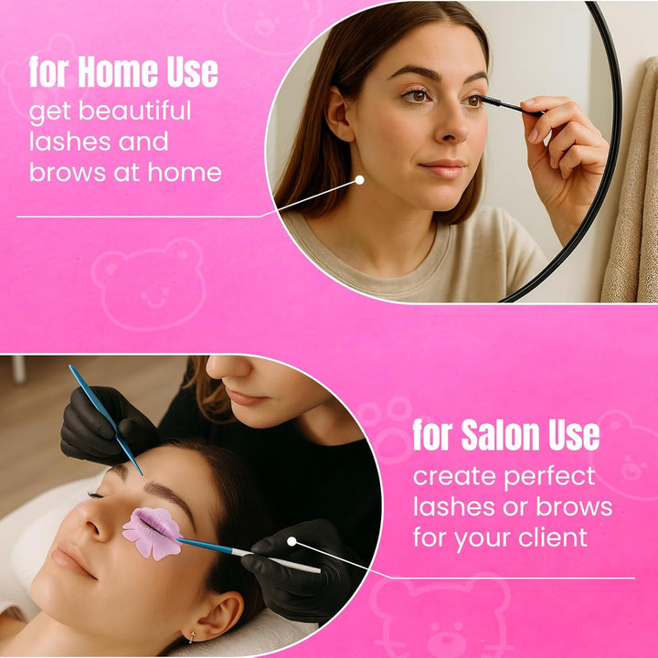 PERMANIA Wimpernlifting Set, Lash Lifting Set, Sanfte Dauerwelle für Wimpern & Augenbrauen, mit Wied