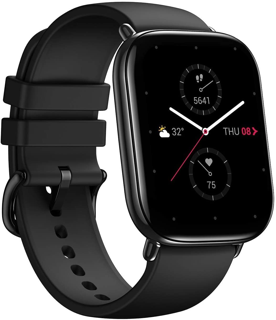 Zepp E Smartwatch AMOLED 3D-Glas Display Fitness Uhr 5 ATM wasserdicht Sportuhr mit SpO2- und Herzfr