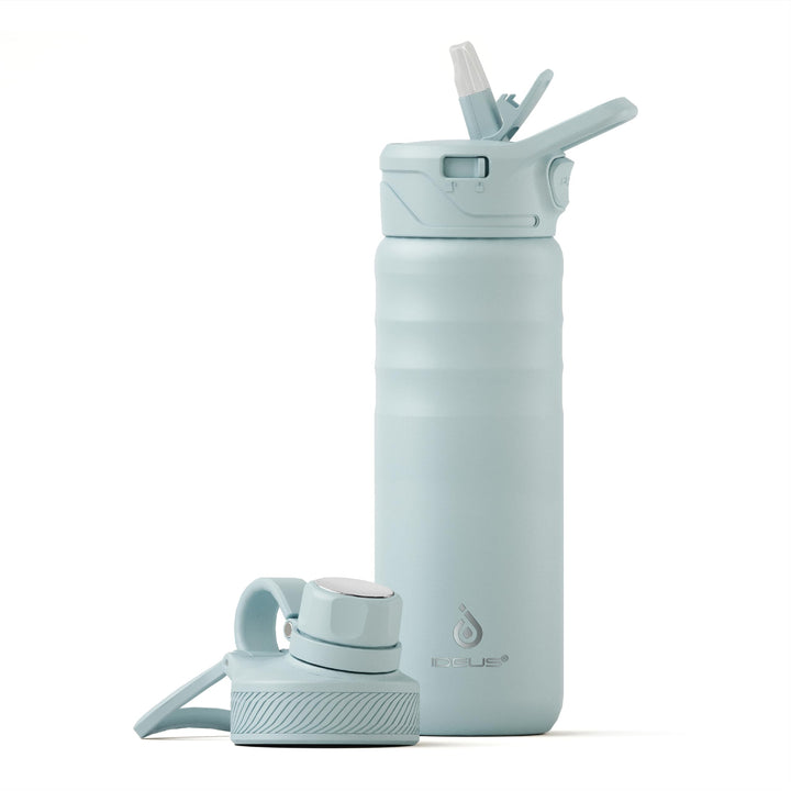 IDEUS Vakuumisolierte Wasserflasche, 24oz (710 ml) Edelstahl Doppelwand Flasche Metall Sport Kantine