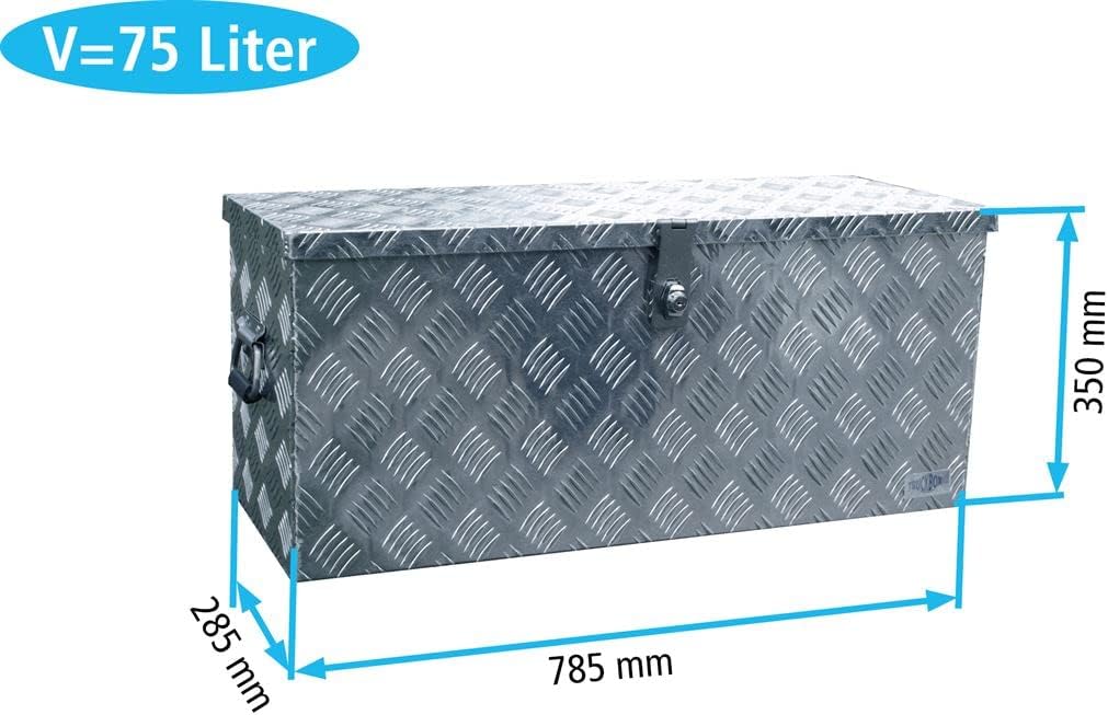 Truckbox D080 Werkzeugkasten, Deichselbox, Transportbox, inkl. MON4002 | inkl. Montagesatz MON4002,