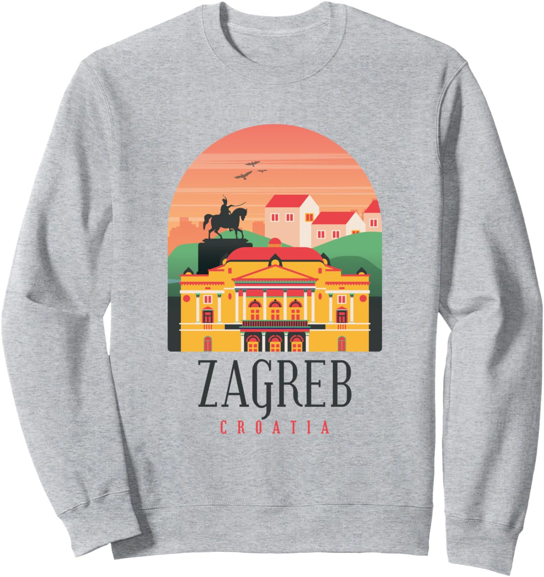 Kroatien Kroatien Flagge Hrvatska Zagreb Sweatshirt