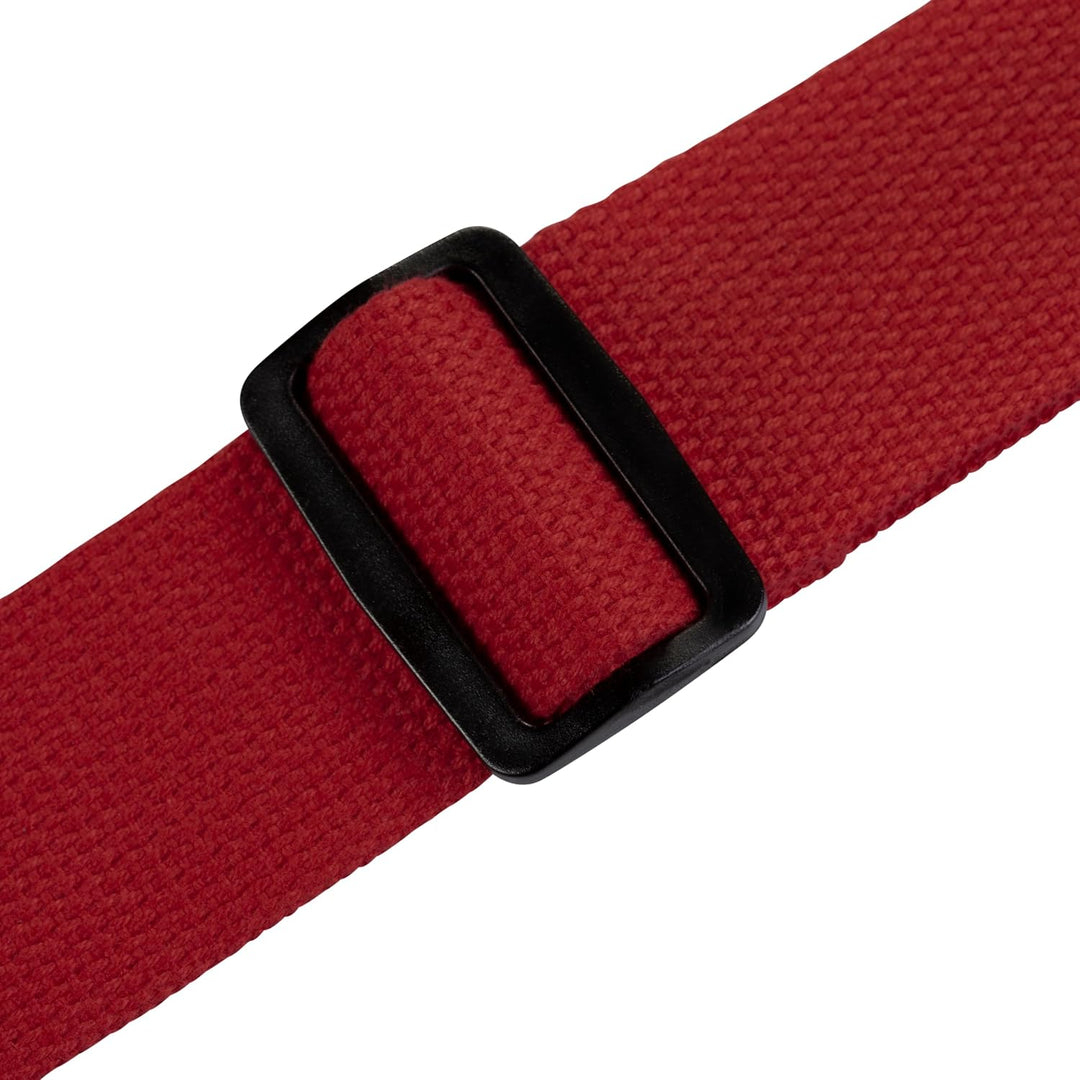 Levy's Leathers MSSC8-RED Gitarrengurte 2" Signature Series Cotton Strap - Red Rot, Rot