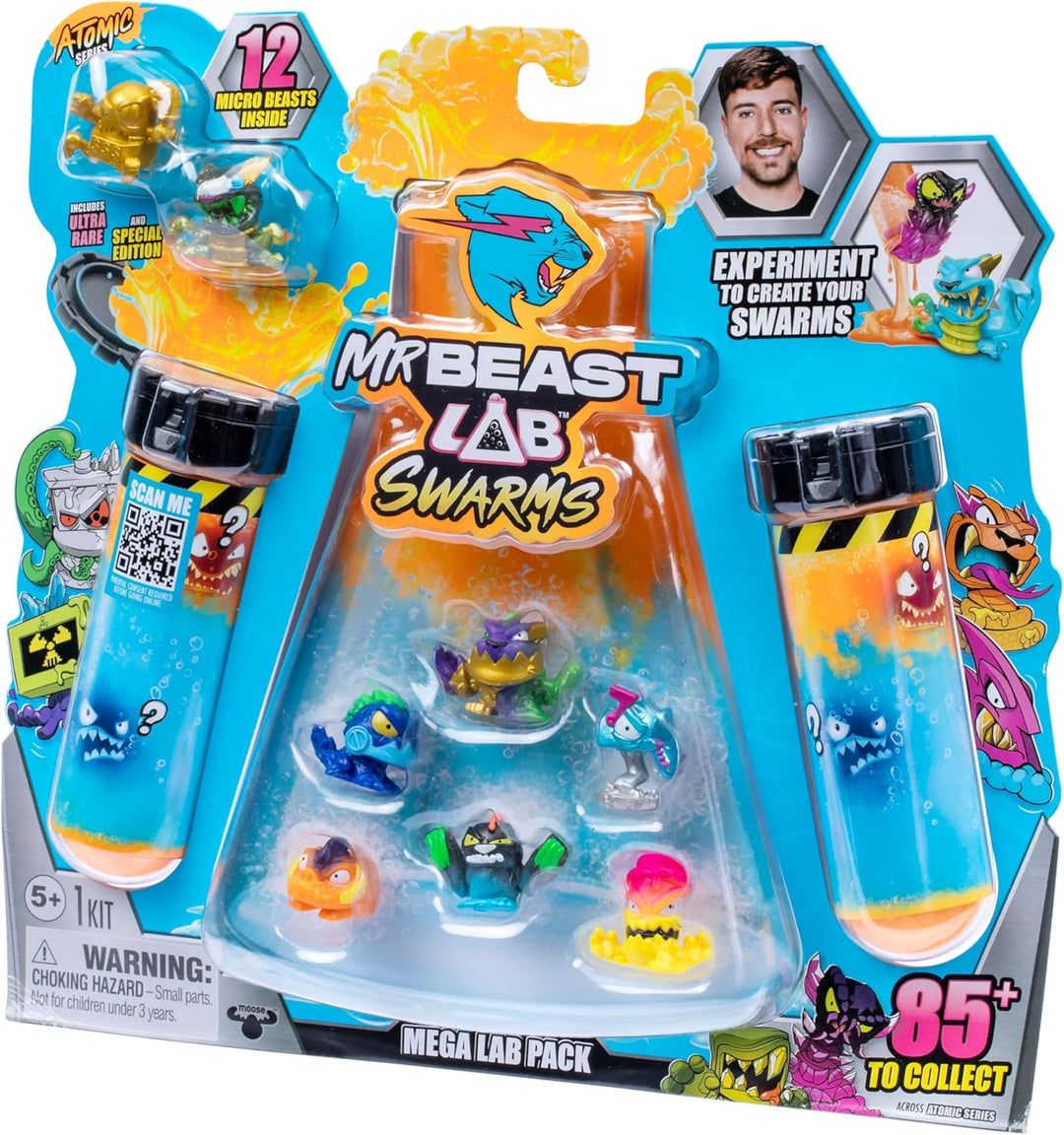 MRBEAST LAB Swarms, Atomic-Serie, Mega-Labor-Packung, Experiment, Wasser hinzufügen, Reagenzglas sch