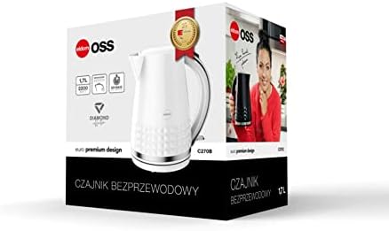 eldom C270B Wasserkocher | 1,7 Liter Kapazität | Teekocher mit hoher Leistung | Klassisches Retro De