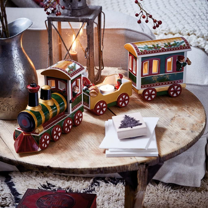 Villeroy und Boch Christmas Toys Memory Porzellan-Figur "Nordpol-Express", Porzellan, Bunt, 36 x 26