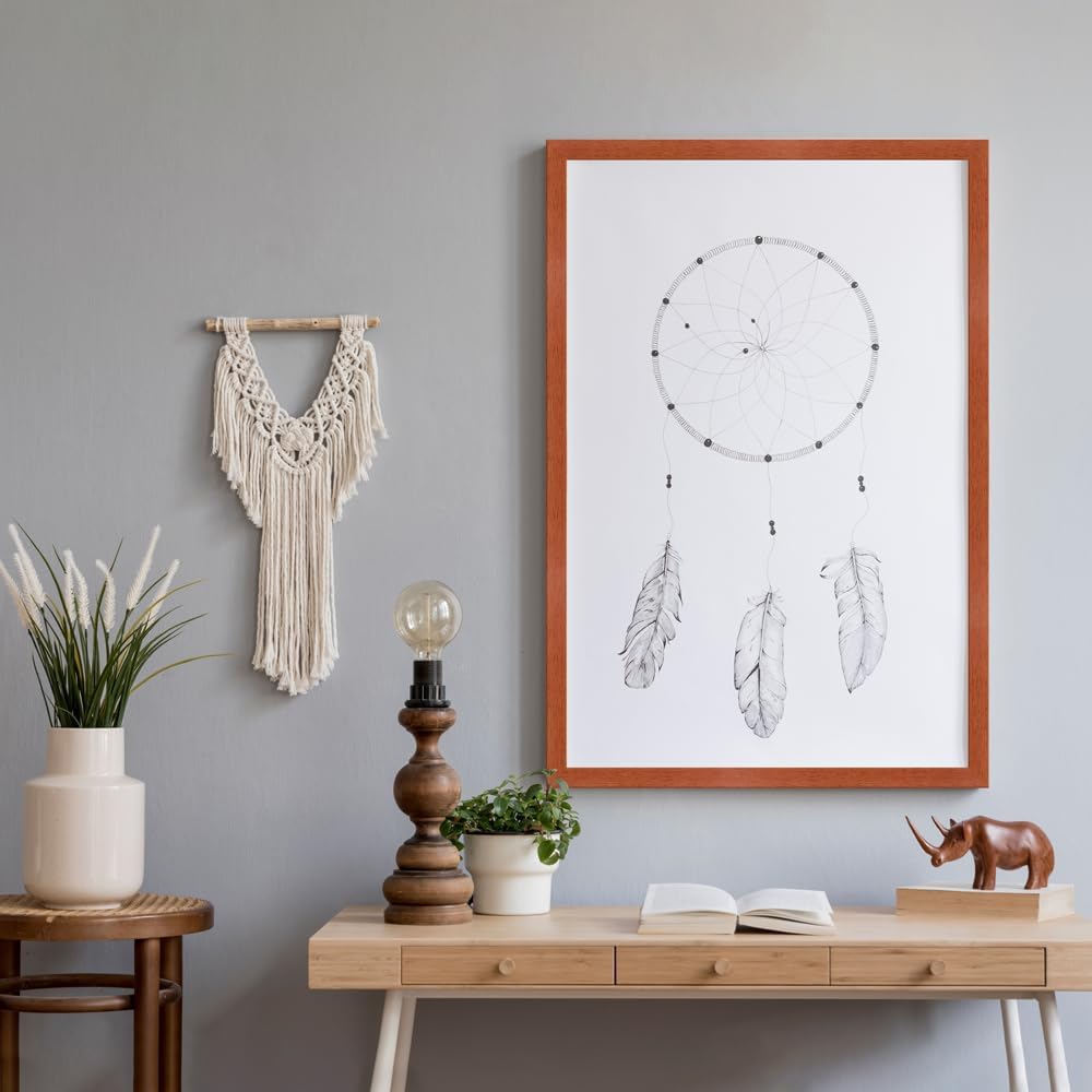 WANDStyle Bilderrahmen Modern 30x42cm DIN A3 I Farbe: Kirschbaum-Optik I Fotorahmen I klassischer Ho