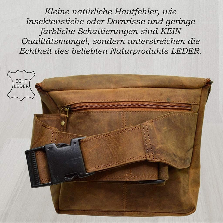flevado Eltorro Vintage Bauchtasche Unisex Hüfttasche Wildleder Design t-875