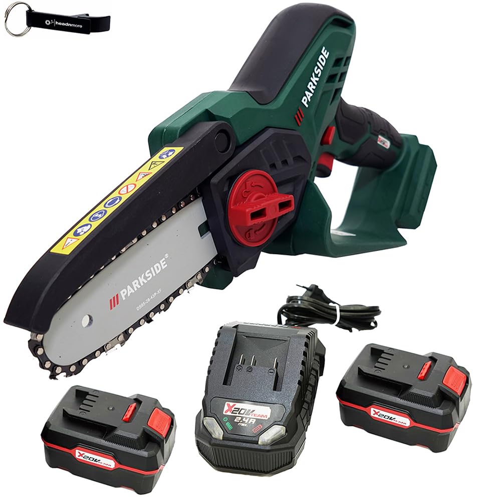 HEADNMORE® Bundle - PARKSIDE® 20V Akku Gehölzschneider PAGHS 20 + HEADNMORE® Schlüsselanhänger (2x4A