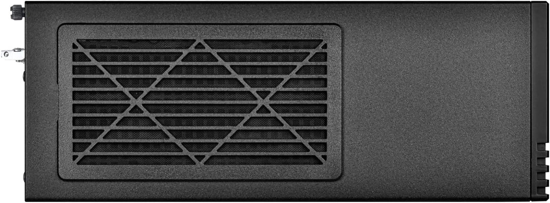 SilverStone Technology SST-ML11B - Milo Schmales und kompaktes Micro-ATX-Gehäuse, Unterstützt Netzte