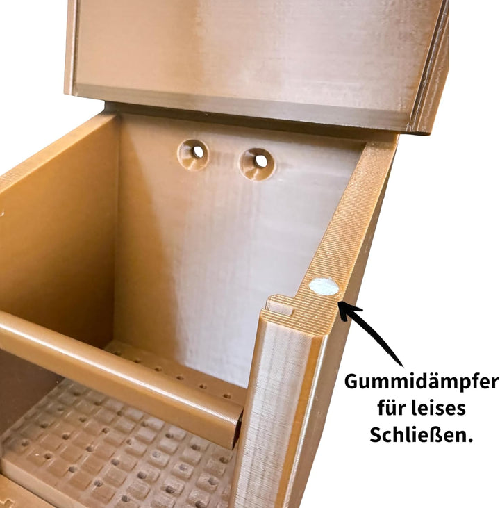 Eichhörnchen-Futterhaus – absolut witterungsbeständig, tierfreundlich, sehr langlebig und robust (ko