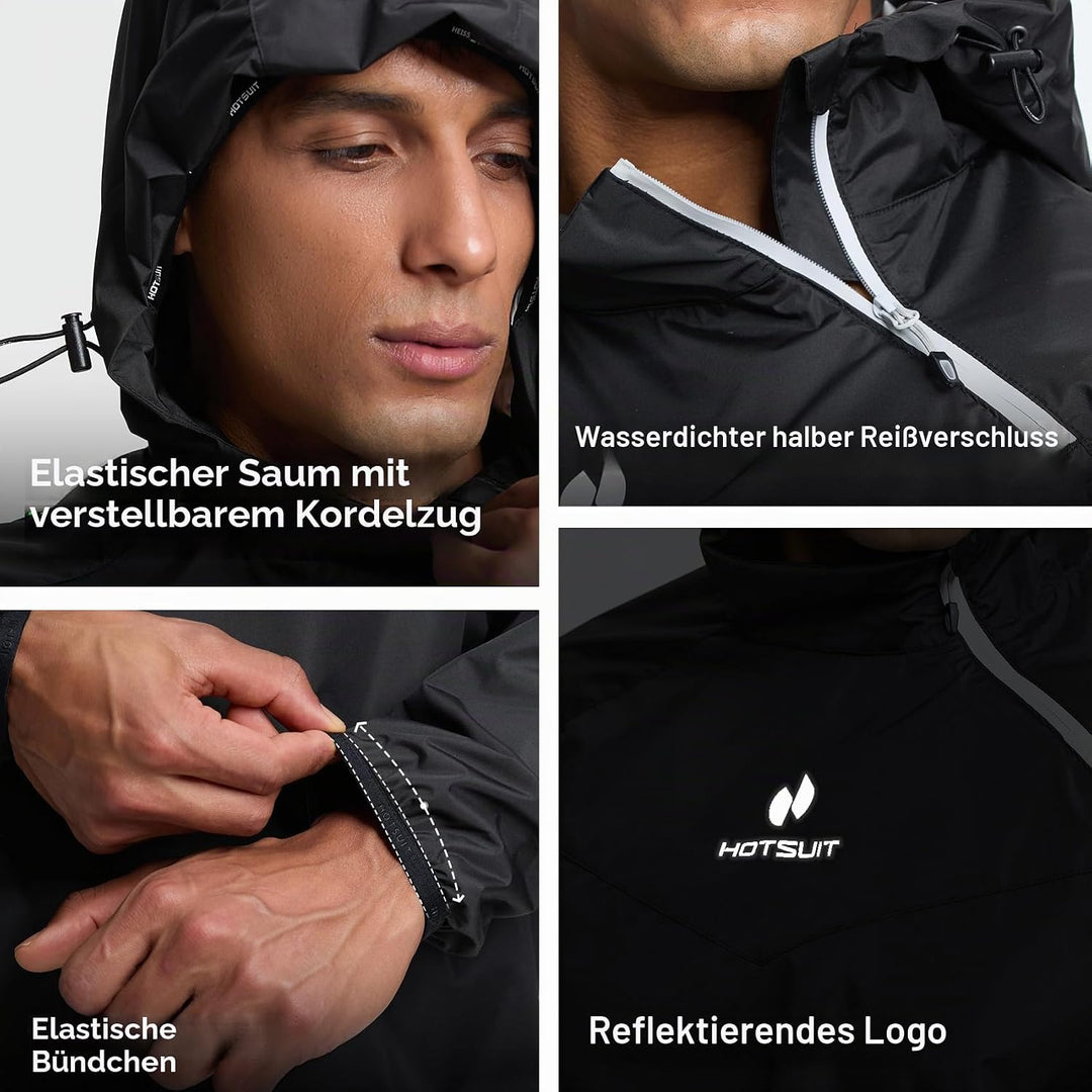 HOTSUIT Schwitzanzug für Herren, Sweatshirt, Hose und Jacke, Gewichtsverlust, Sport, Sweatshirt, Sau
