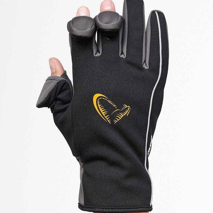Savage Gear Softshell Winter Gloves Black - Angelhandschuhe XL, XL