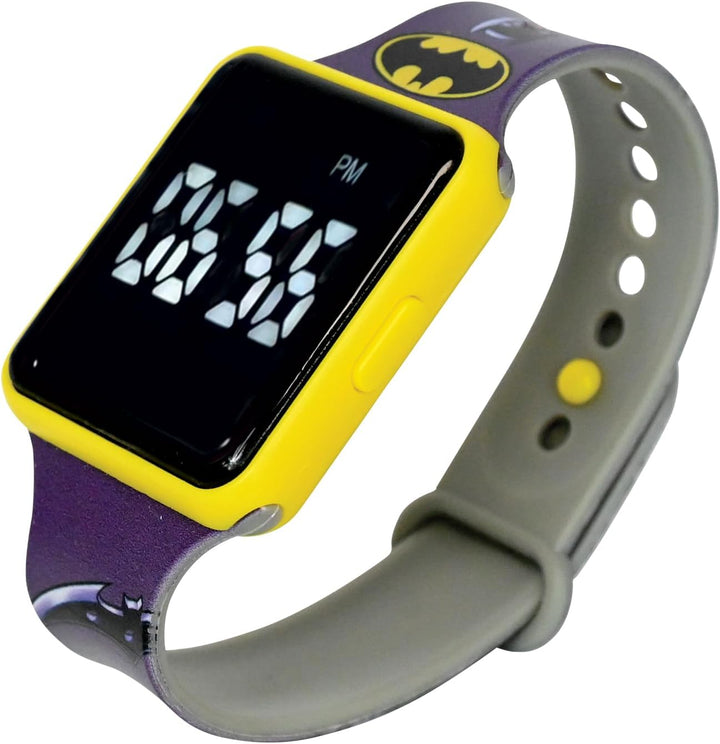 Lexibook, Batman, Digitaluhr, 12-Stunden- oder 24-Stunden-Zeitanzeige, Blau, DMW060BAT EinheitsgroBe