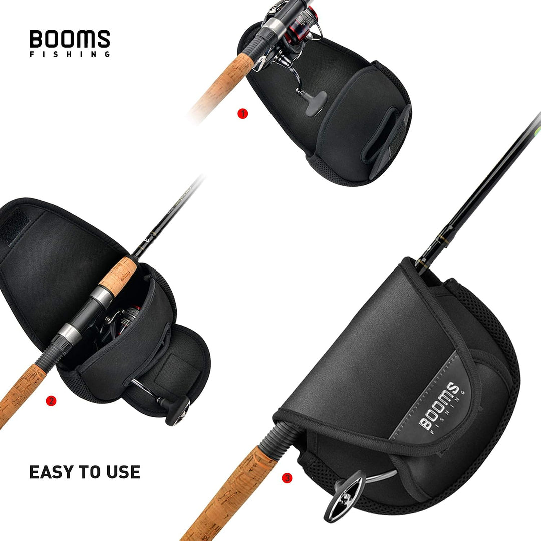Booms Fishing RC2 Spinnrollen-Abdeckung, Angelrolle, Schutzhülle, passend für 1000–10000 Spinnrollen