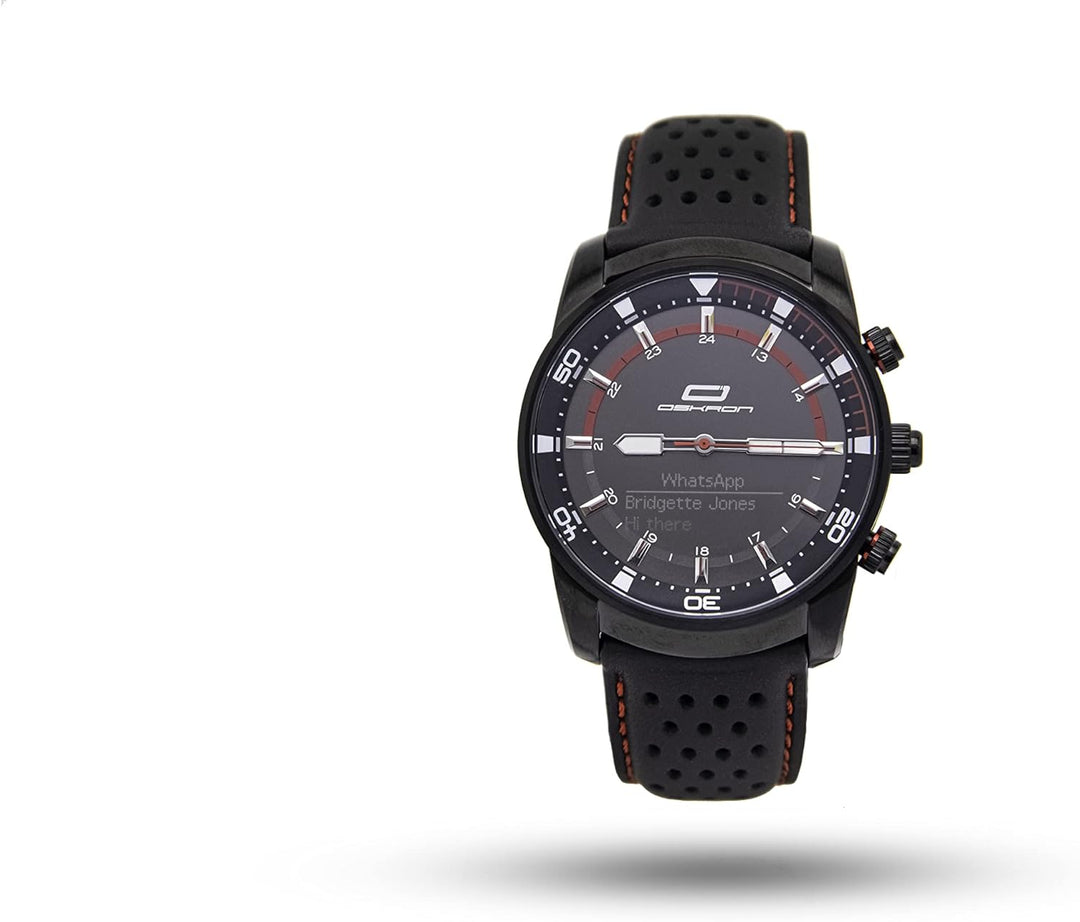 OSKRON Racing Armbanduhr mit Smartwatch Funktionen - Rot, Einheitsgrösse, Rot