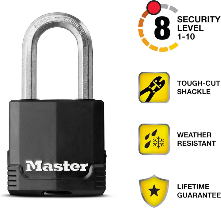 Master Lock M115XKADLFCCSEN M115XKADLF Laminiertes Vorhängeschloss, Originalversion Original version