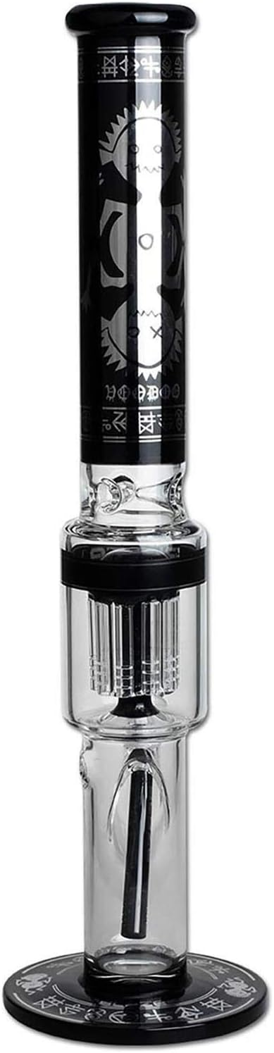 'Blaze''Voodoo' Ice-Bong mit 10-Arm Perkolator, Borosilikatglas, 480mm hoch, 69/51 mm Durchmesser, K